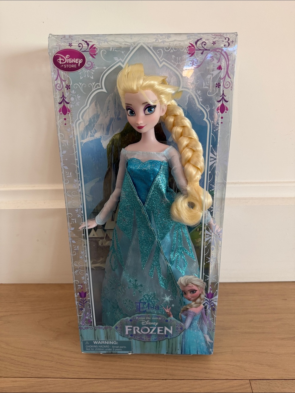 Disney Elsa Doll in Sparkling Aqua Blue Gown